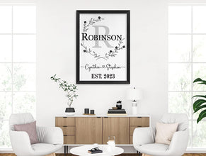 Custom Wood Family Sign