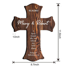 Personalized Wooden Cross Baby Shower Gift