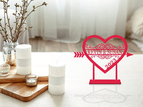 Heart & Arrow Steel Tabletop