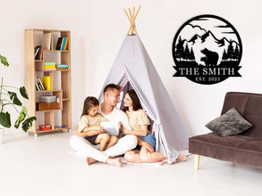 Personalized Bear Metal Sign