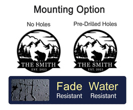 Personalized Bear Metal Sign