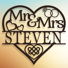 Personalized Steel Heart Wall Decor