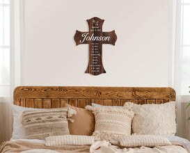 Personalized Wooden Cross Baptism Gift with Name and Date