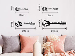 Custom Metal Rose Plaque