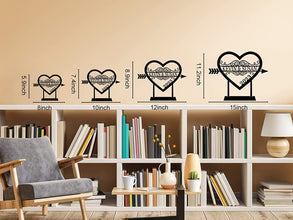 Heart & Arrow Steel Tabletop