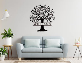 Family Tree Metal Sign