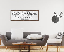 Custom Wood Family Sign