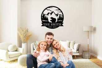 Personalized Bear Metal Sign