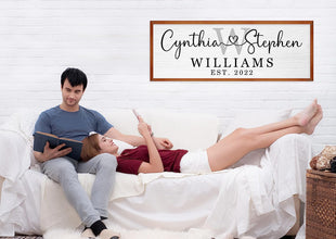 Custom Wood Family Sign