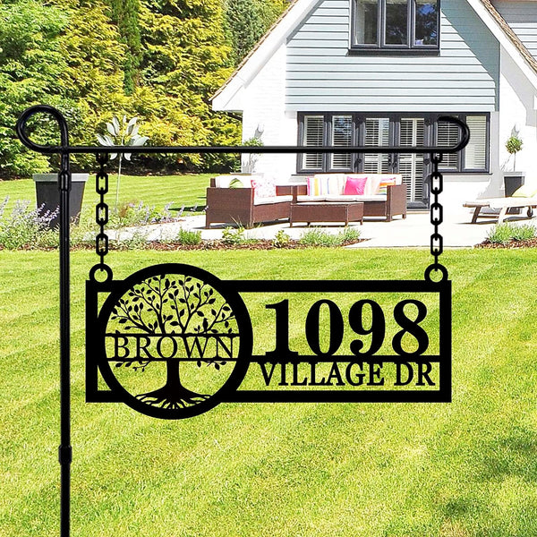Hanging Address Sign