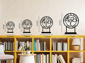 Personalized Tabletop Metal  Infinity & Heart Sign