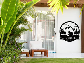 Personalized Bear Metal Sign