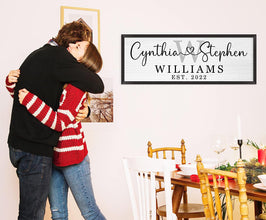 Custom Wood Family Sign