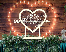 Heart & Arrow Steel Tabletop