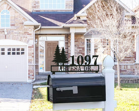 Pine Tree Mailbox Topper