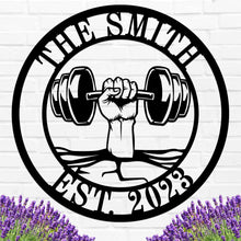 Fitness Themed Metal Sign