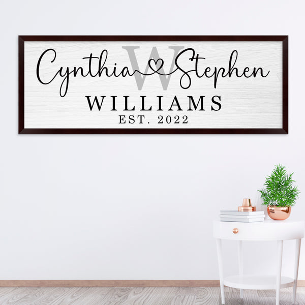 Custom Wood Family Sign