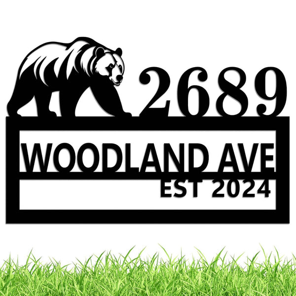 Bear Address Sign