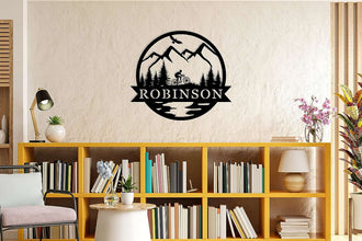 Mountain Bike Metal Sign