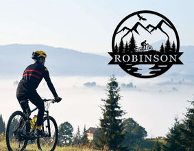 Mountain Bike Metal Sign