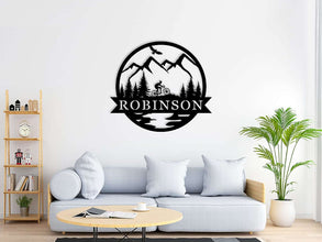 Mountain Bike Metal Sign
