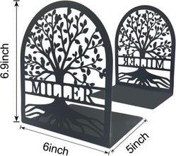 Personalized Metal Tree Bookends