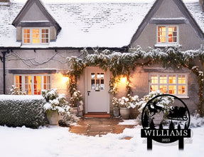 Christmas Reindeer Ironwork Plaque