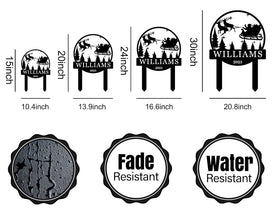 Christmas Reindeer Ironwork Plaque