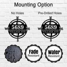 Compass Address Sign