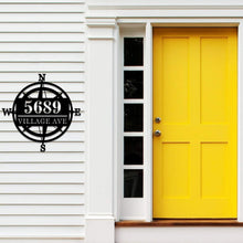 Compass Address Sign