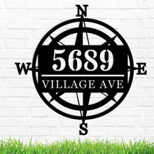 Compass Address Sign