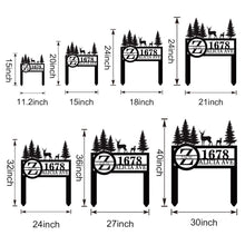 Rustic Deer Address Sign