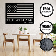 Custom Metal American Flag Sign