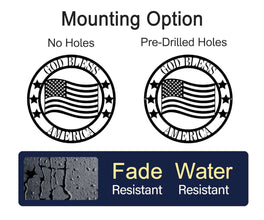 Custom American Flag Steel Decor