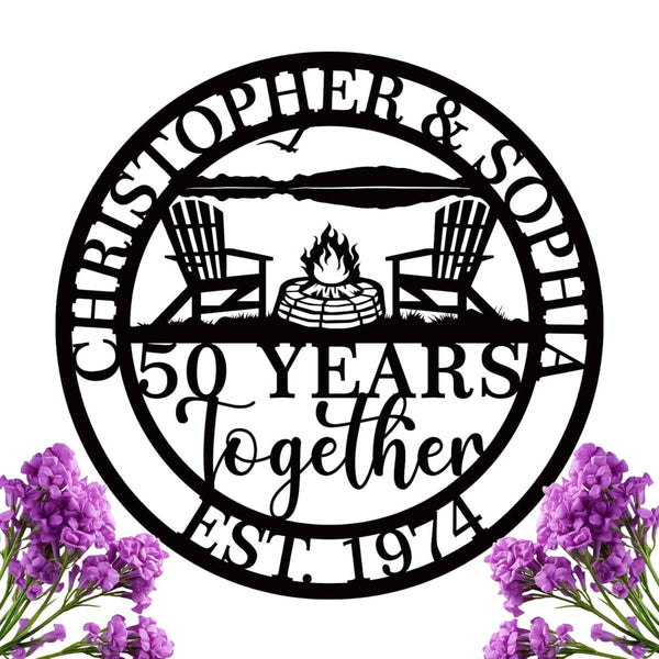 Custom Anniversary Metal Sign