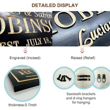 Custom engraved anniversary wood sign with double birds, personalized names, dates, and family text, carved on pine wood, rustic wall décor for weddings and anniversaries