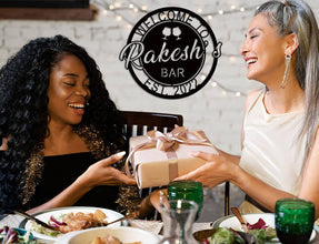 Personalized metal bar sign with name , welcome design with wine glasses, custom home bar décor