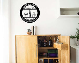 Custom Cocktail Bar Metal Sign