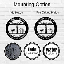 Custom Cocktail Bar Metal Sign