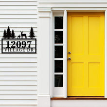 Custom Deer Address Sign