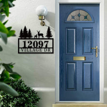 Custom Deer Address Sign