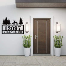 Custom Deer Address Sign