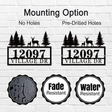 Custom Deer Address Sign