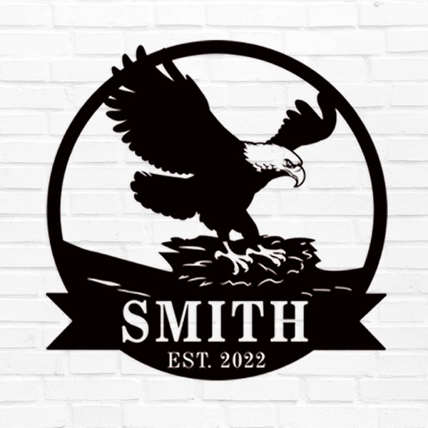 Custom Eagle Metal Sign