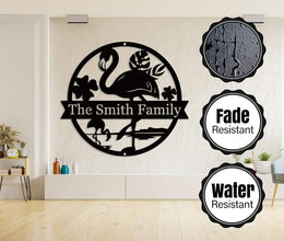 Custom Flamingo Metal Sign