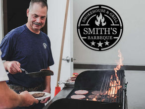 Custom BBQ Metal Sign