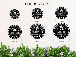 Custom BBQ Metal Sign