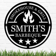 Custom BBQ Metal Sign