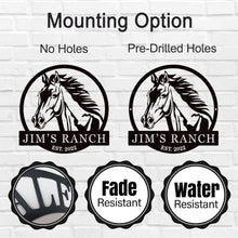 Custom Horse Ranch Sign