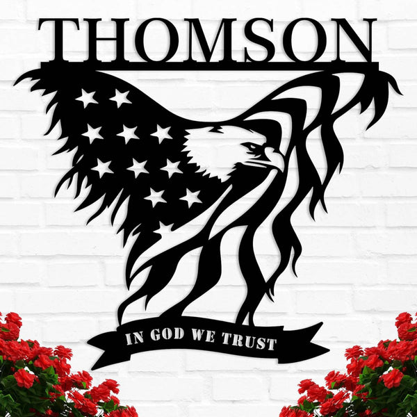 Patriotic Eagle Sign